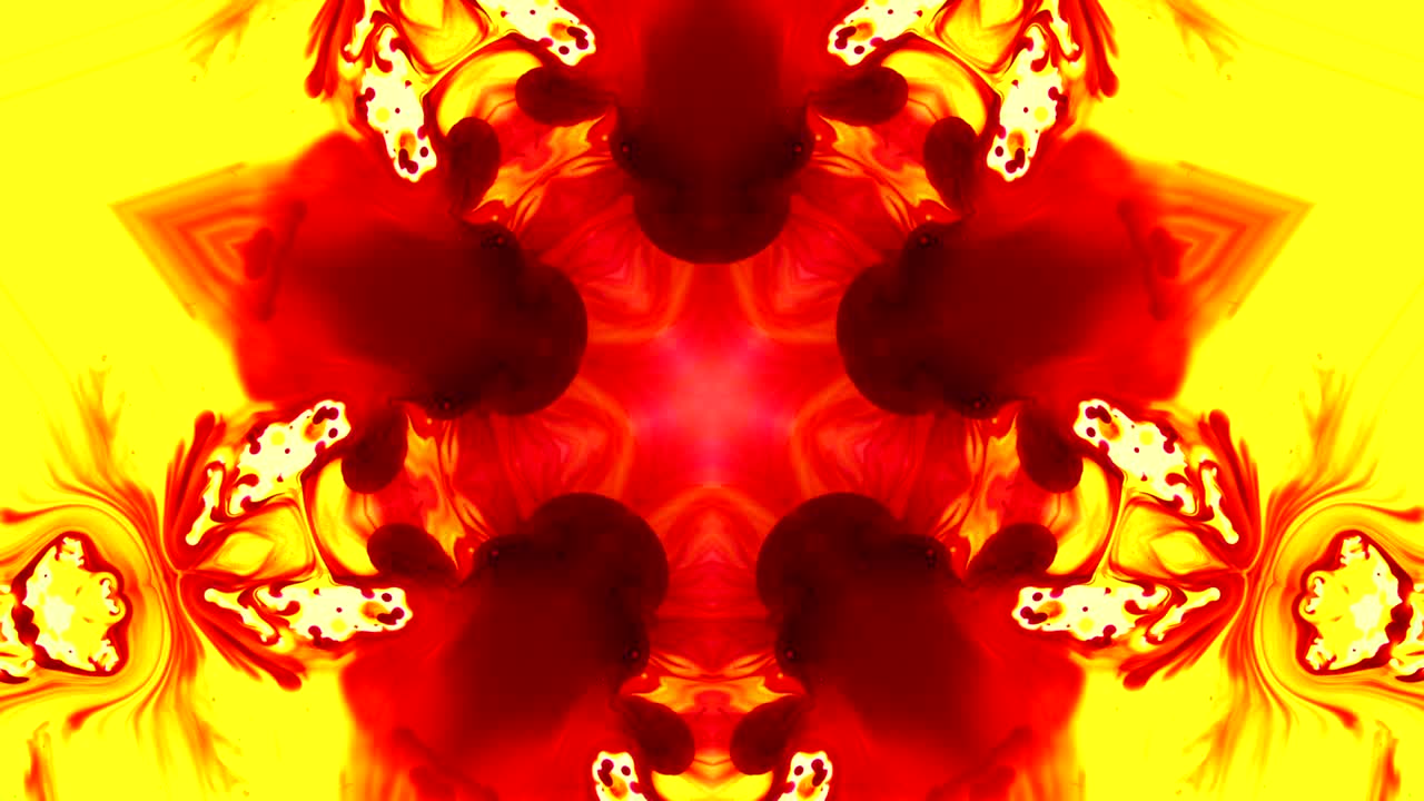 fondo con un patrón de tinta de caleidoscopio brillante