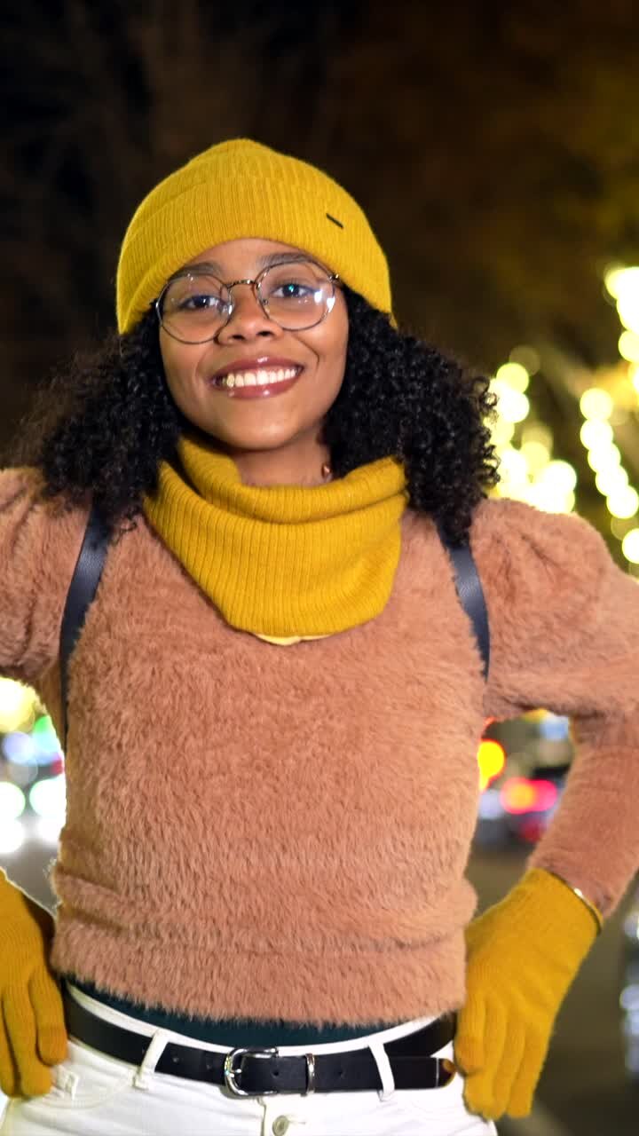 Portrait of a Woman in Winter Fashion