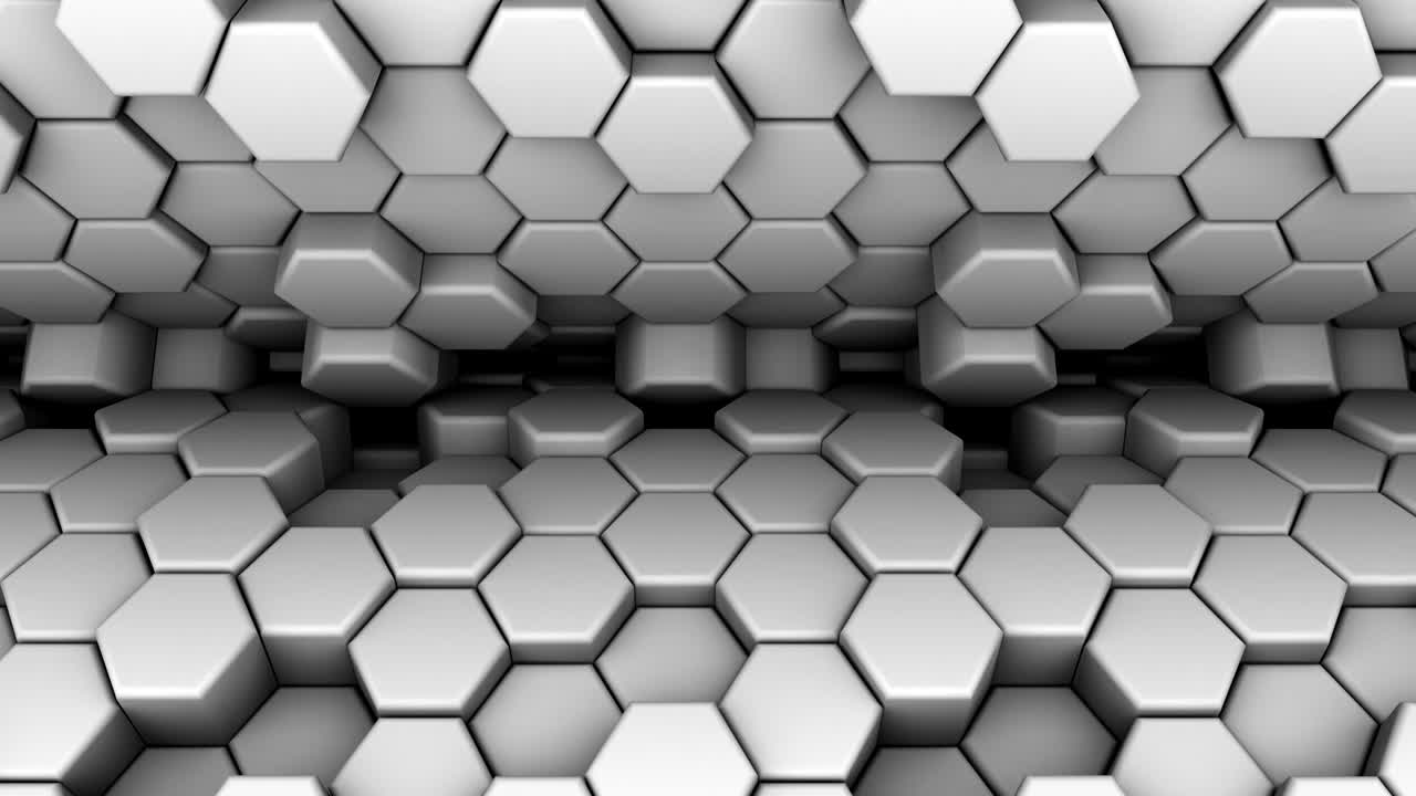 el fondo de los hexágonos