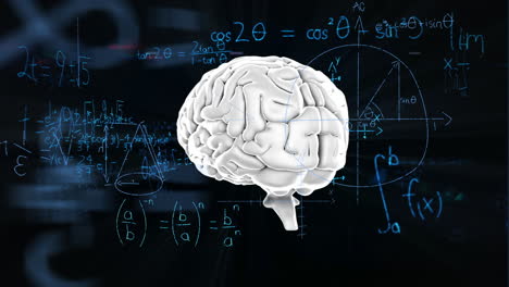 animation of brain with technology and data processing