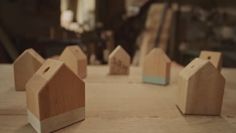 handmade wooden toy houses