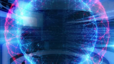 tecnología de interfaz de datos de computadora pantalla digital