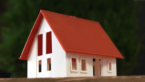 close-up of house model