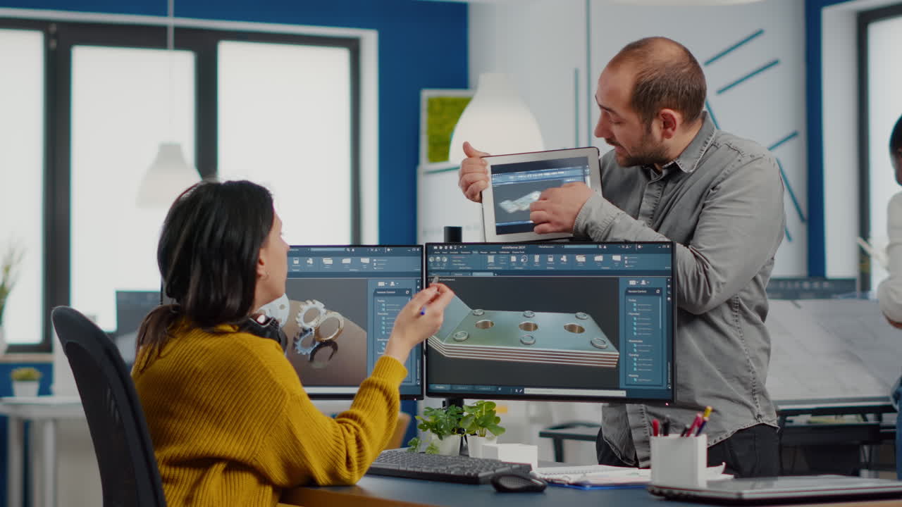 equipo de arquitectos e ingenieros que trabajan en el proyecto de construcción de prototipos