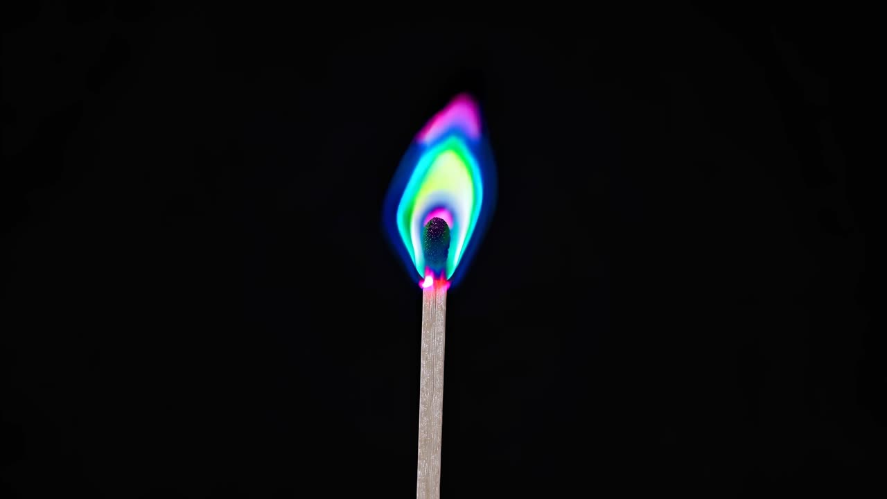 llama de fósforo de colores