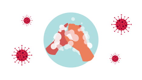 washing hands for covid19 prevention method