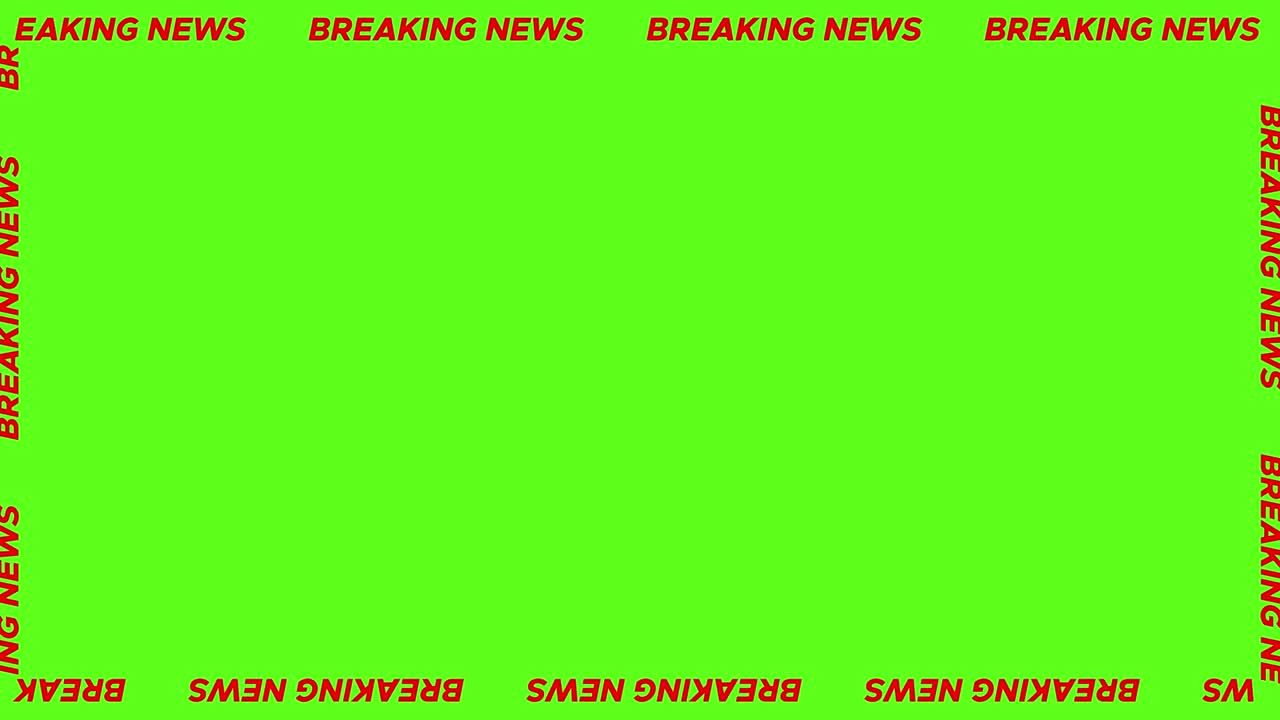 브레이킹 뉴스 이동 텍스트 프레임