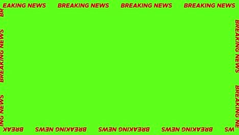 breaking news moving text frame