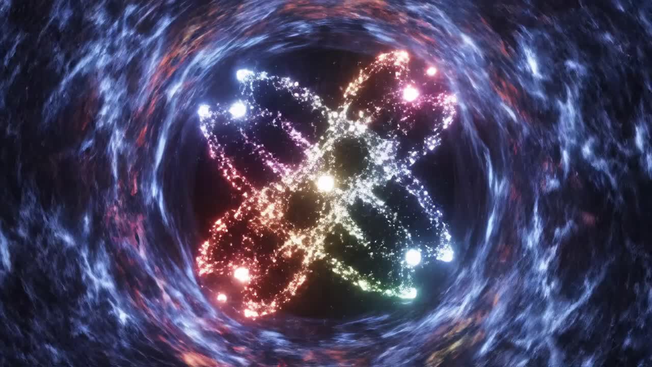 Abstract Space Tunnel Art