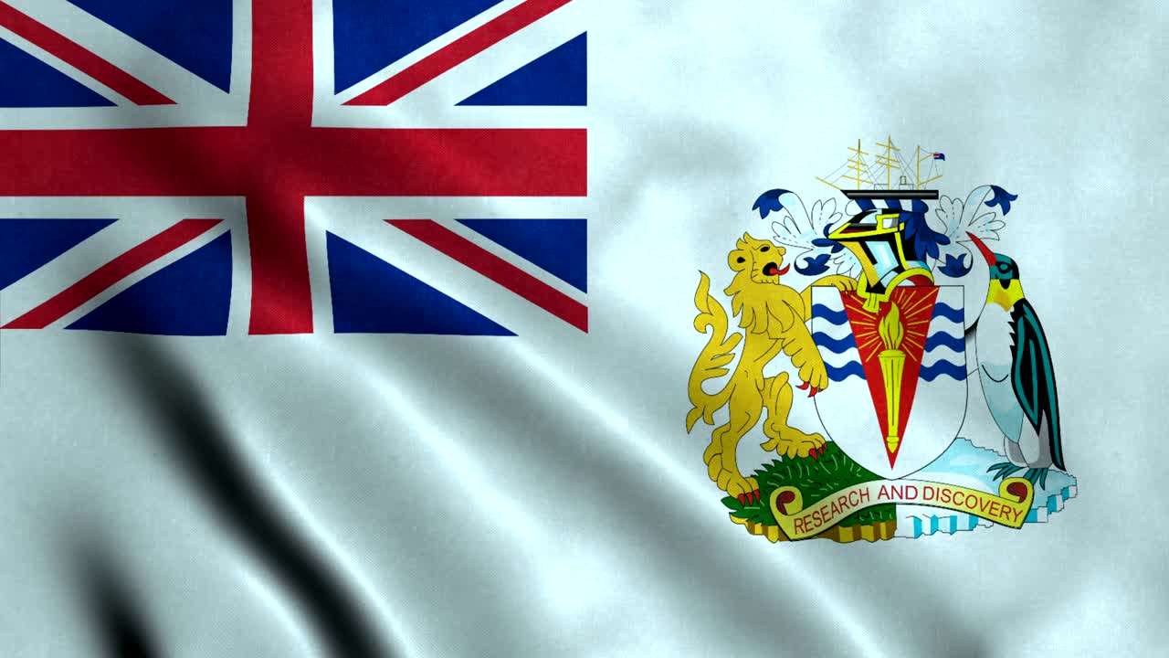 영국 남극 영토의 4k 무결 루프 발