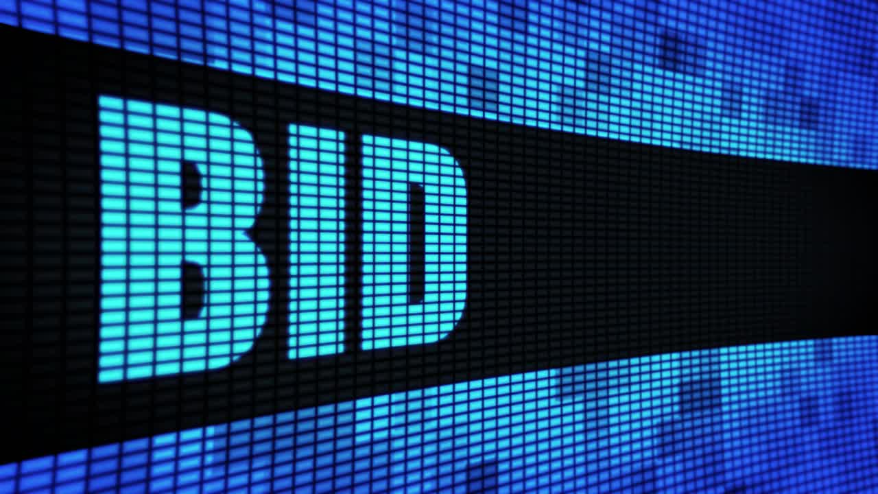3D Bid on LED Display