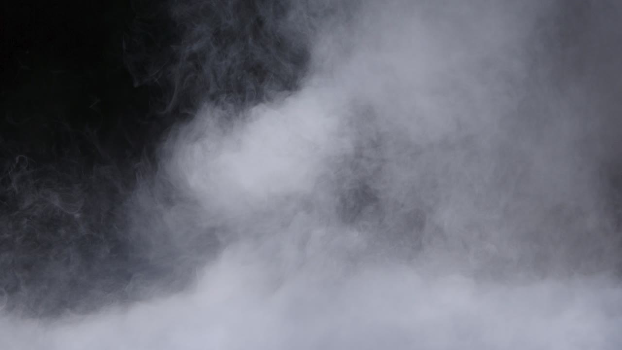 현실적인 건조 얼음 연기 구름 안개