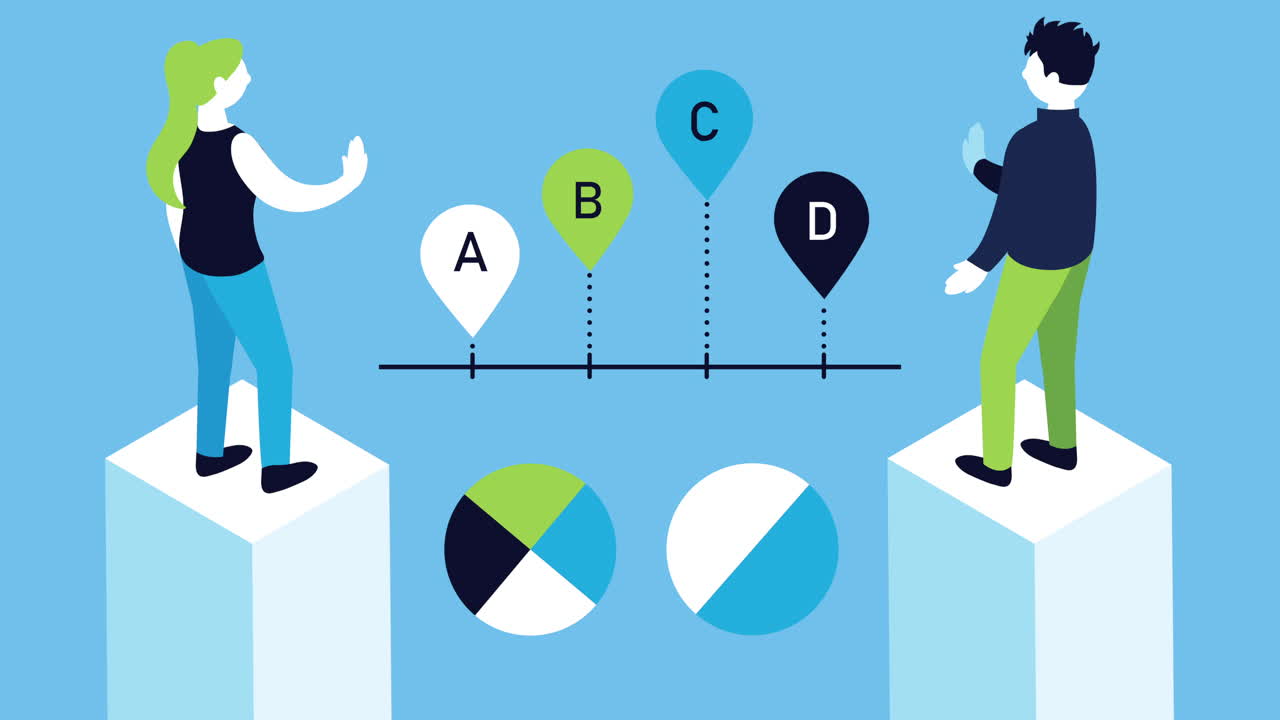 단계별로 진행과 발전을 비교하는 것