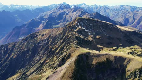 breathtaking view of pyrenees ridge, perfect for outdoor adventures