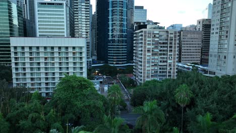 Imágenes-Aéreas-De-Brisbane-Cbd-Desde-Arriba-Botánico