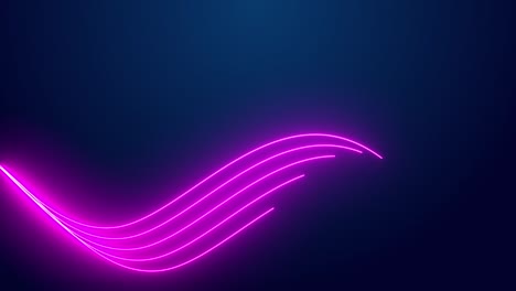 Pink-energy-beams-of-neon-light-on-dark-background