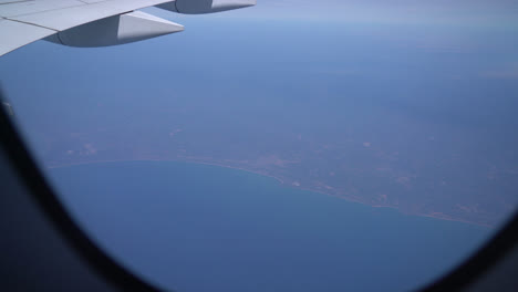 view from the airplane window