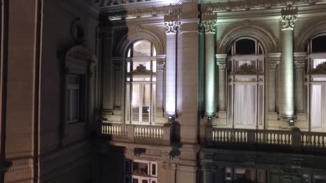 aerial night view of the colon theater