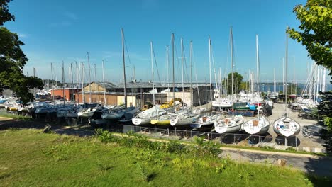 Retired-sailboats-baking-in-the-sun-near-the-sea