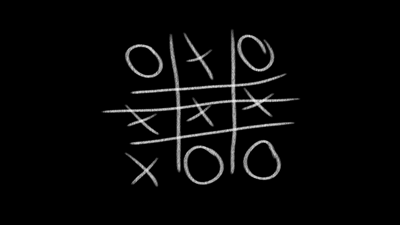A completed game of Tic-tac-toe.