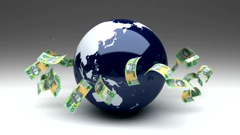 global business with australian dollars