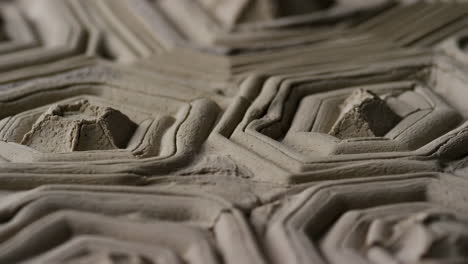 close-up of intricate geometric abstract texture
