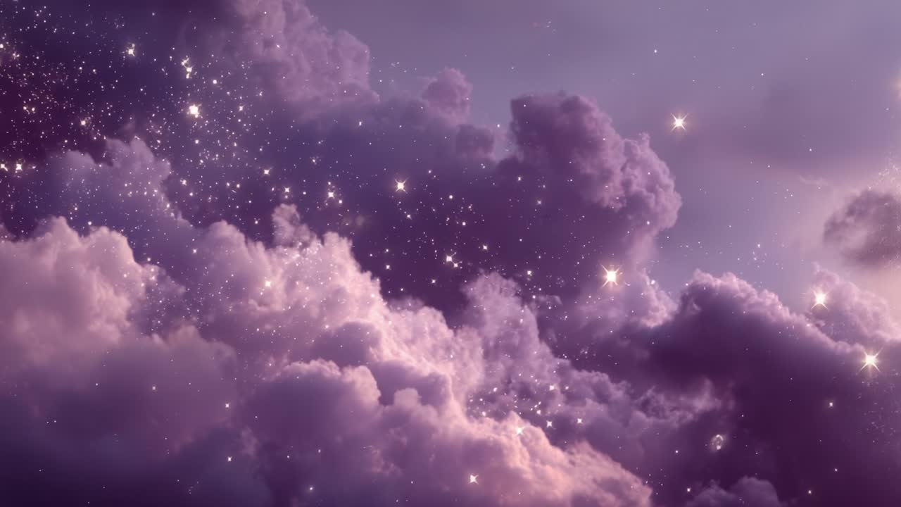 A Stunning Celestial View of Enigmatic Clouds Illuminated by Distant Stars, Creating a Dreamlike Atmosphere of Cosmic Beauty and Wonder in the Night Sky