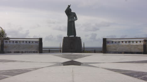 Juan-Bautista-Statue-Monument-In-San-Juan,-Puerto-Rico