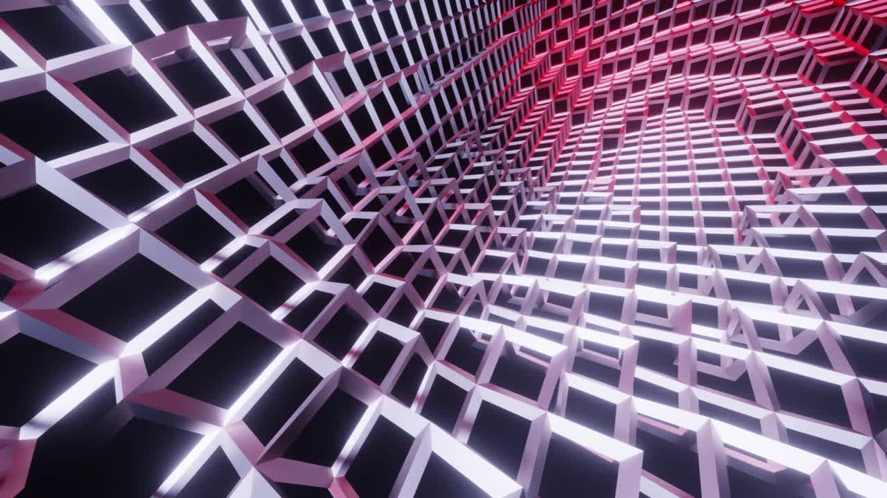 fondo de bucle de túnel de cristal de rosquilla