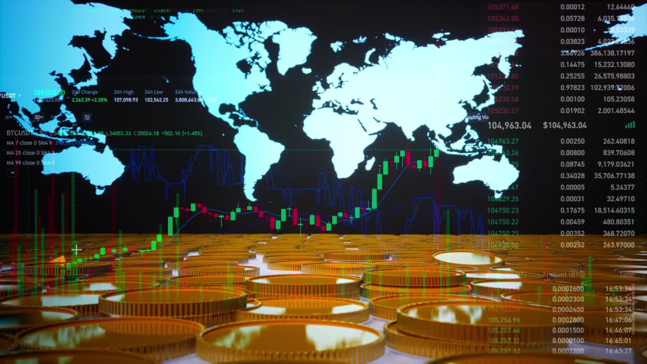 Stock Market Candlestick Chart Pattern Design Background, Business Financial Growth