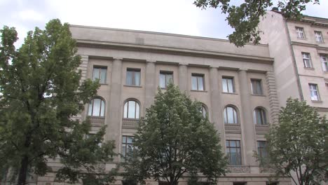 medium shot of windows of russian embassy in berlin, germany