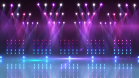 animación del escenario sobre puntos de luz
