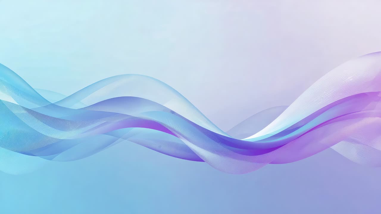 Sliding layered sheer ribbons right across pastel backdrop on playback ...