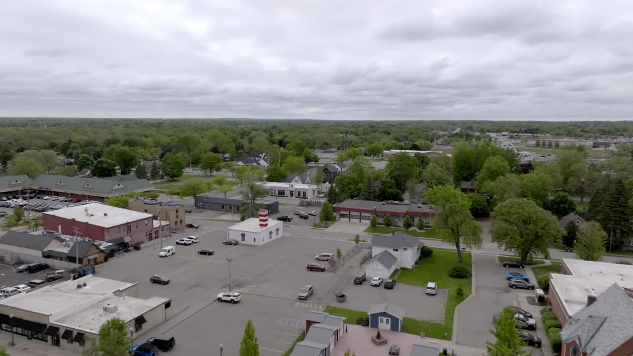 Grand Blanc Michigan Aerial Drone Straight forward