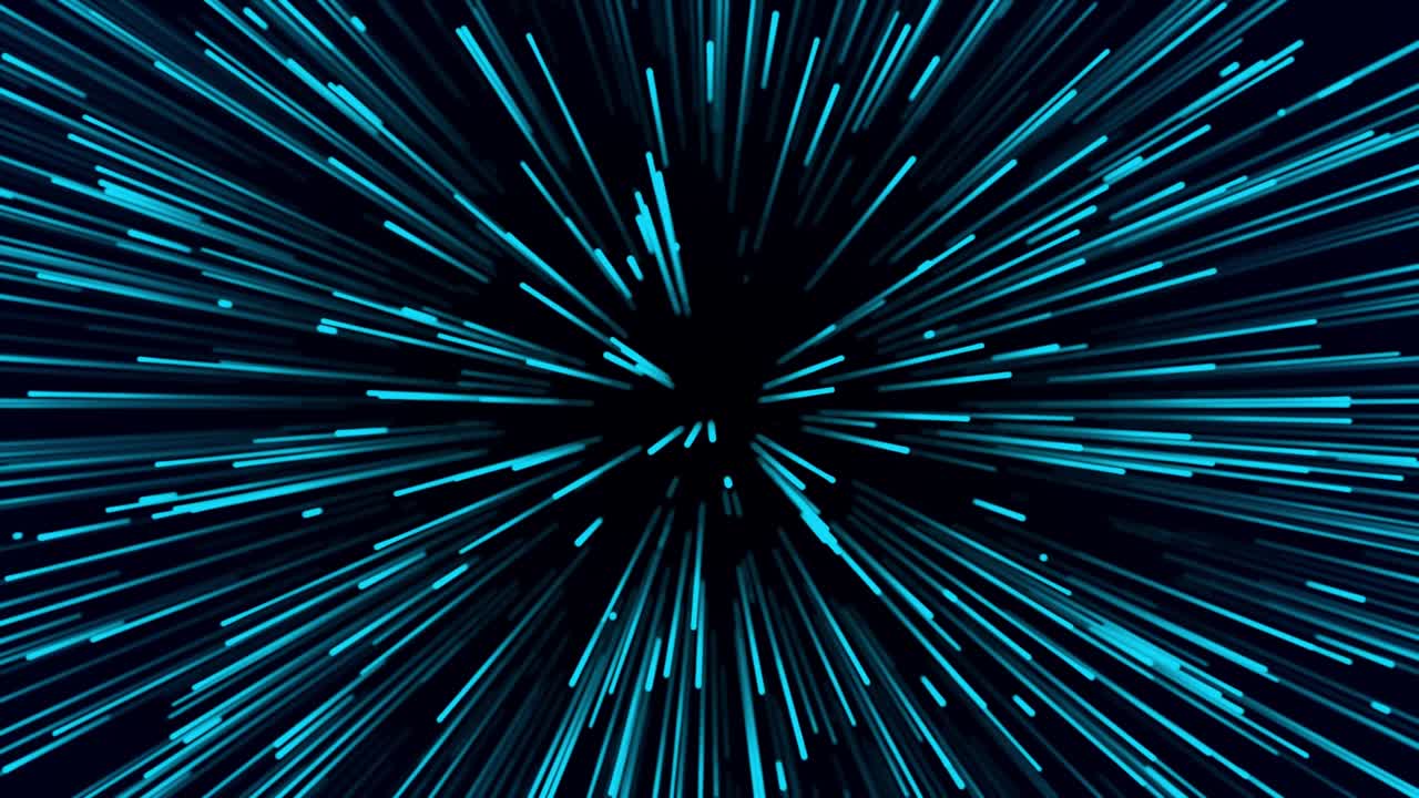 Abstract data flow space. Light rays. Explosion effect. Sci-fi Motion wallpaper. 3D rendering.