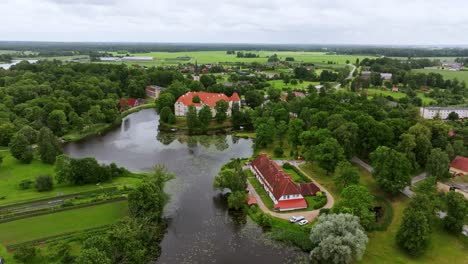 Latvia’s Jaunpils Castle Captured in Still Drone Frame from High Above