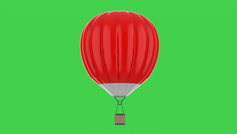 globo de aire caliente aislado