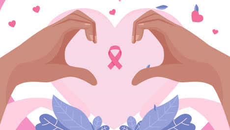 An-animation-of-Hand-drawn-flat-breast-cancer-awareness-month-background