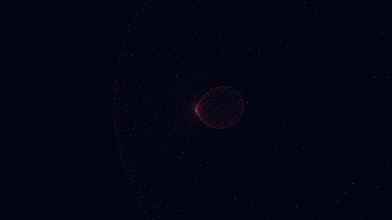 빛나는  ⁇ 은 점이 어두운 공간에서 빛납니다.