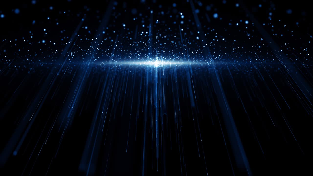 Particles Blue dust abstract light bokeh motion titles cinematic background loop