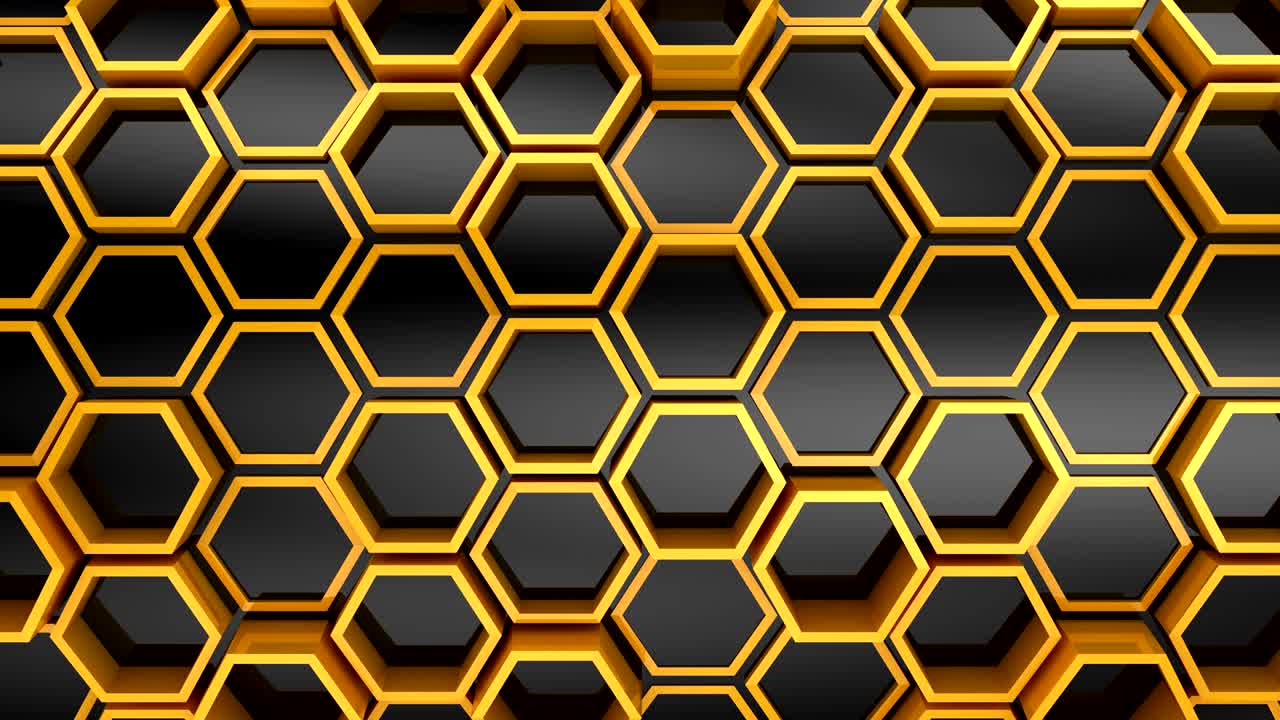 el fondo de los hexágonos