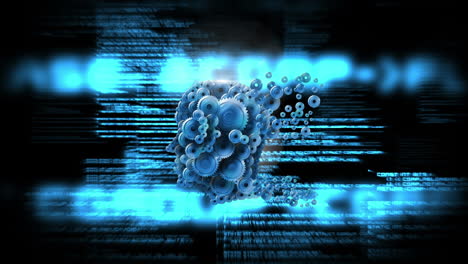 cabeza de engranaje con interfaz de tecnología de código