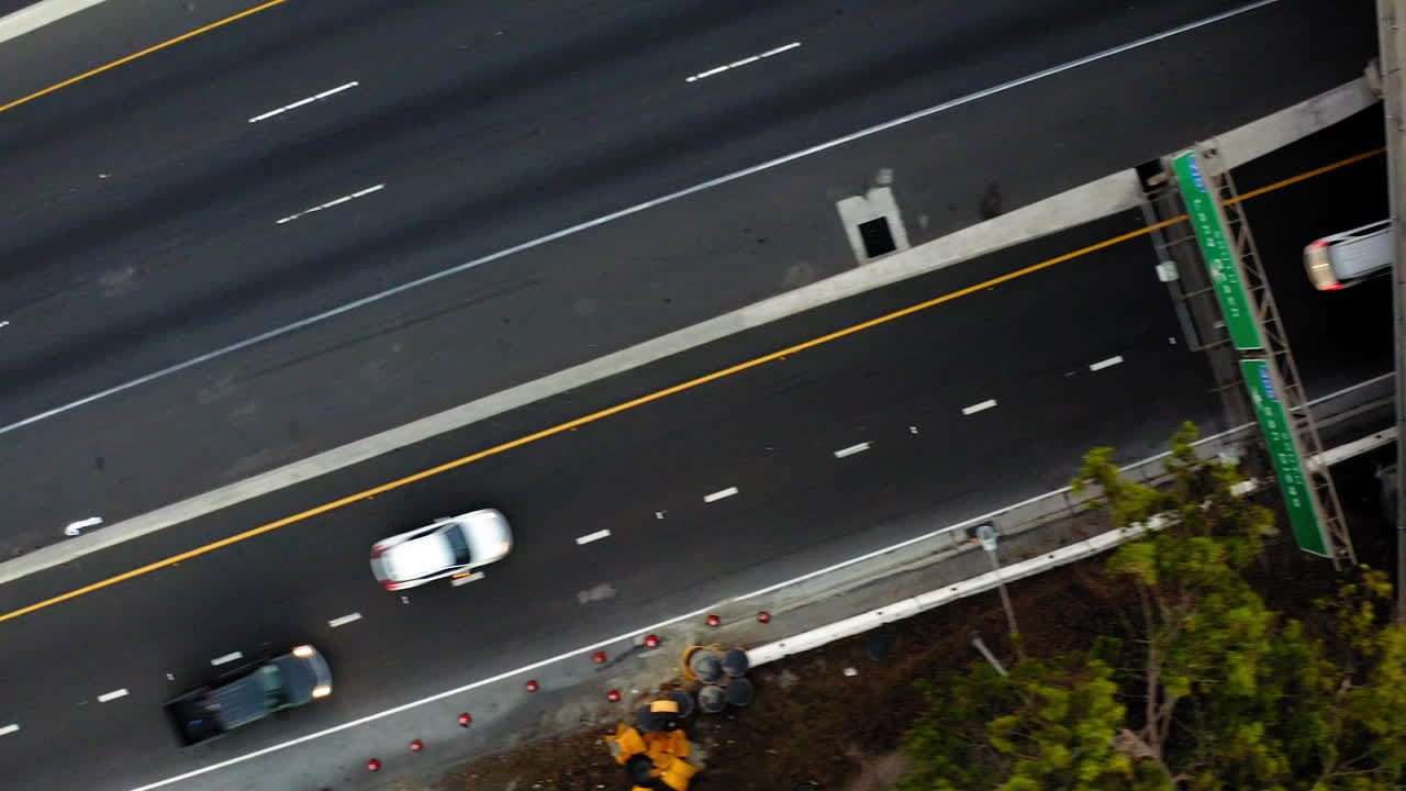 고속도로 교통의 항공 시각