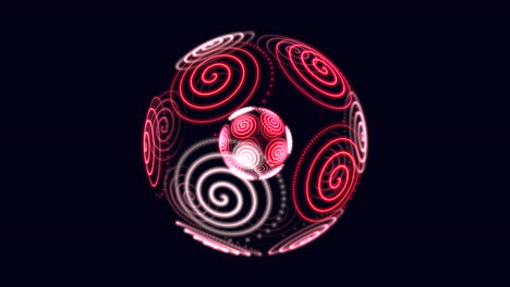 fiery red and white spiral a whirlwind of energy and movement