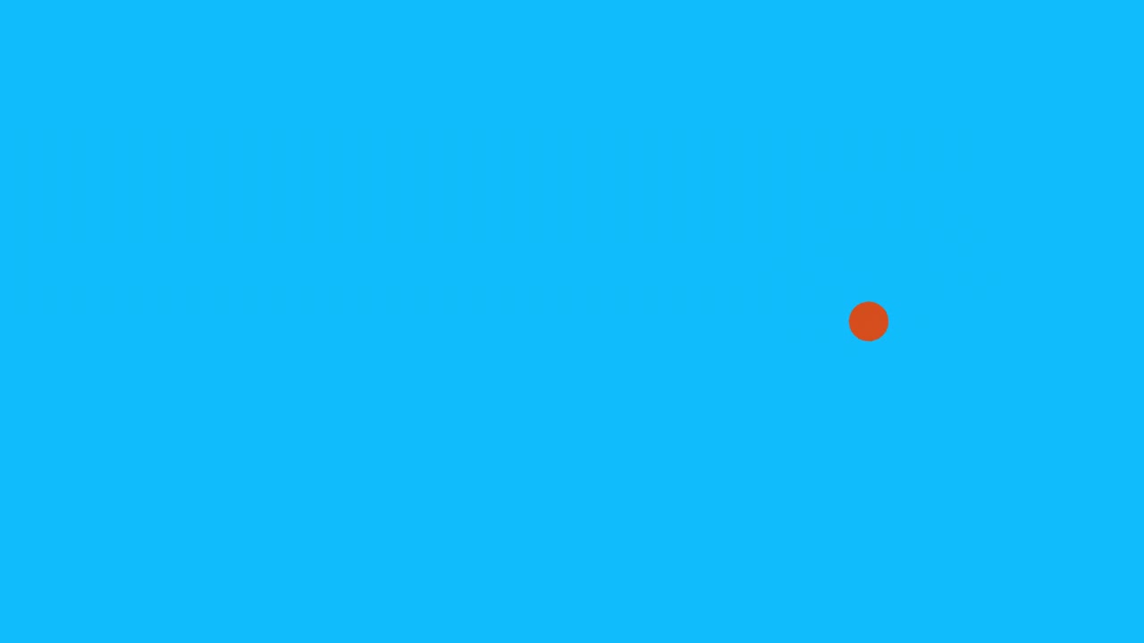 Animazione minimalista di cerchi con transizioni di colore fluide