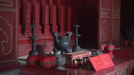 inside ancient confucian chinese temple