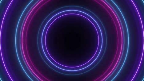 espectáculo de láser de neón de luz abstracta en fondo negro. animación en bucle. video 4k