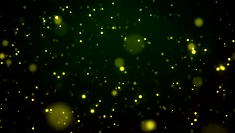fondo de partículas verdes en movimiento en bucle