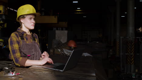 woman working indoors