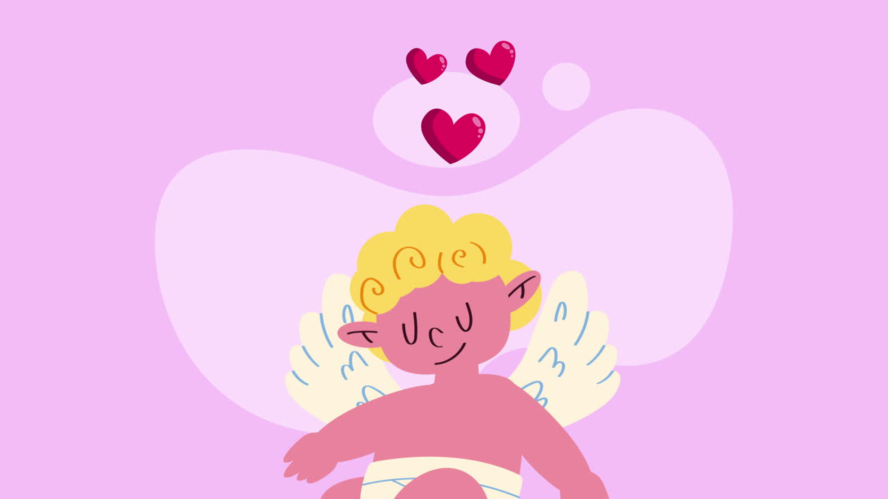 큐피드 천사의 일러스트레이션